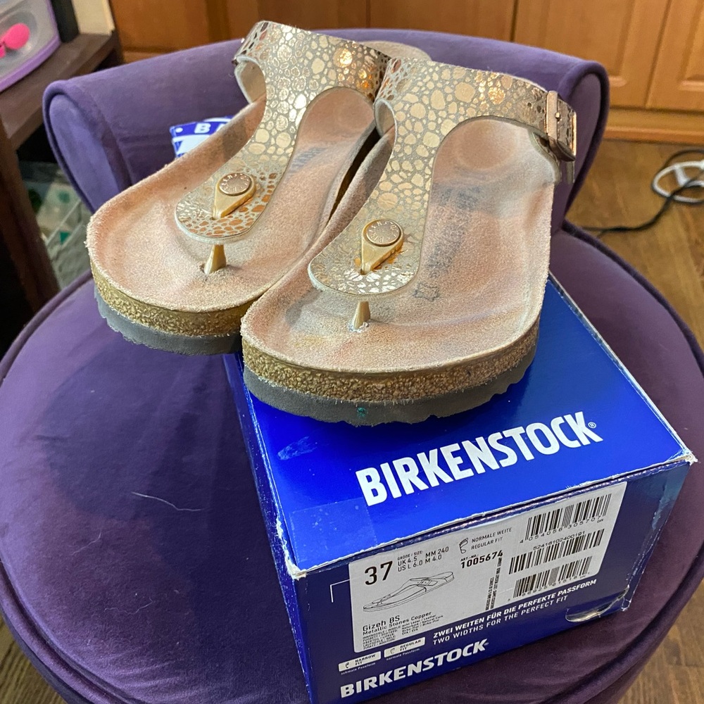 Gizeh Metallic Stones Copper Size 37